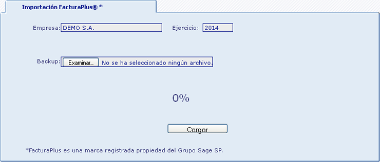 Importaci�n desde FacturaPlus