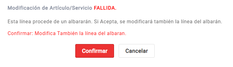 factura y albarán ERP