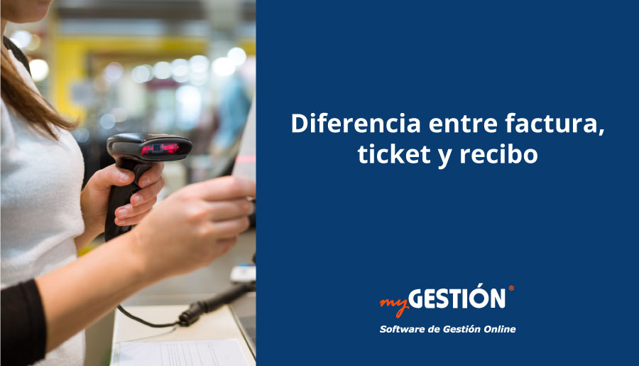 Diferencia entre factura, ticket y recibo