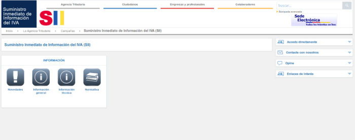 Sistema intercambio información